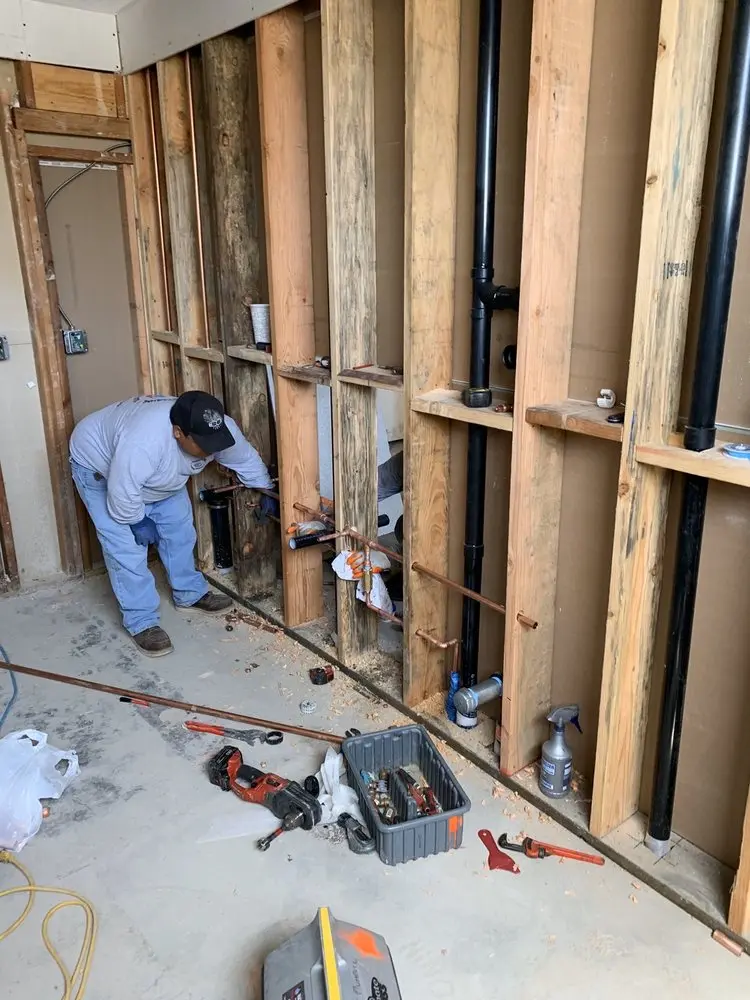 Commercial rough-in plumbing for Water Heater Replacement in Surfside